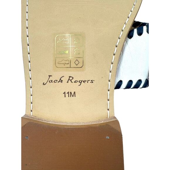 Jack Rogers "Pickleball" Whipstitch Embroidered Thong Sandals Size 11 M NWOB - Picture 9 of 10